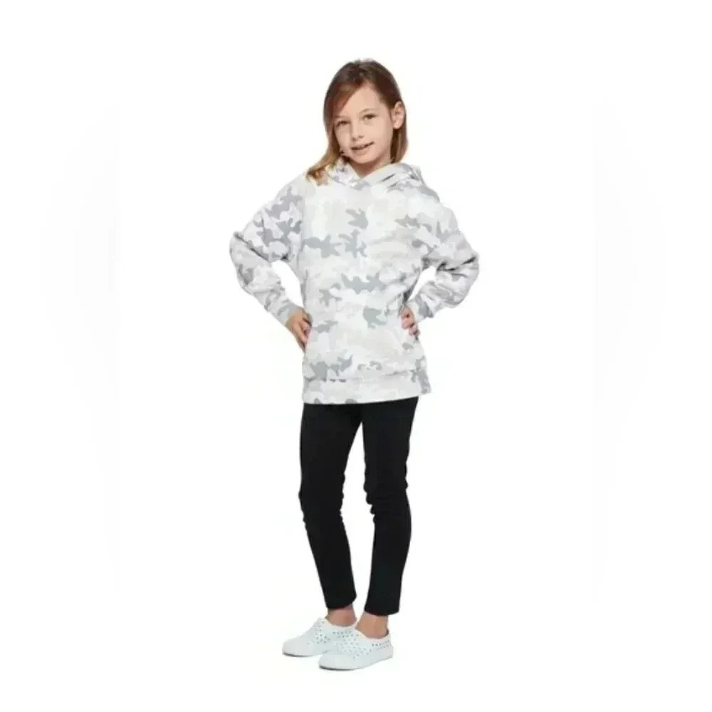 LAZYPANTS KIDS COOPER HOODIE IN WHITE CAMO - Size 12